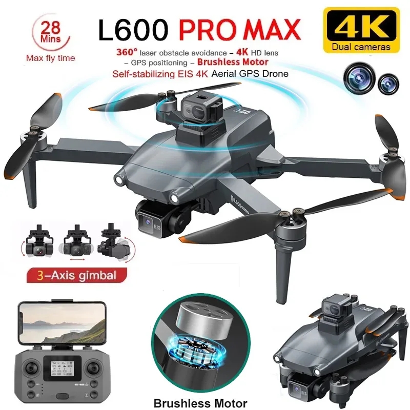 Drone Aerial Photography - L600 プロマックス GPS ドローンプロフェッショナル 4K 3
