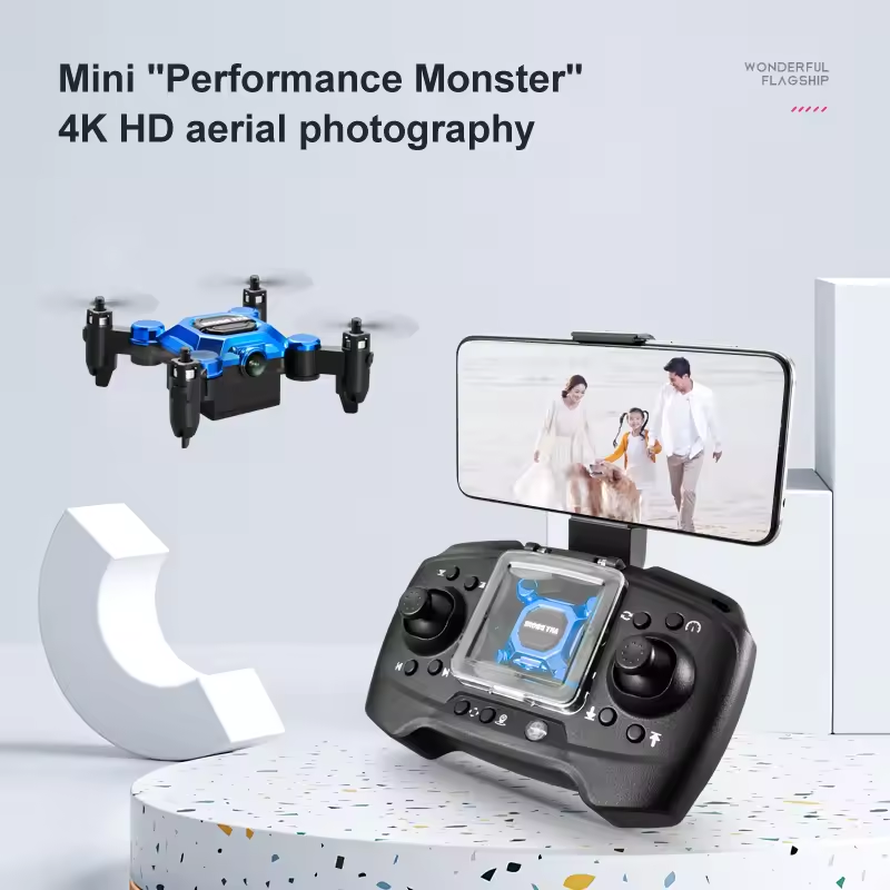 新しいK04ミニ折りたたみ式ドローン、HDカメラ搭載、360 - Drone Video Production のレビューと価格