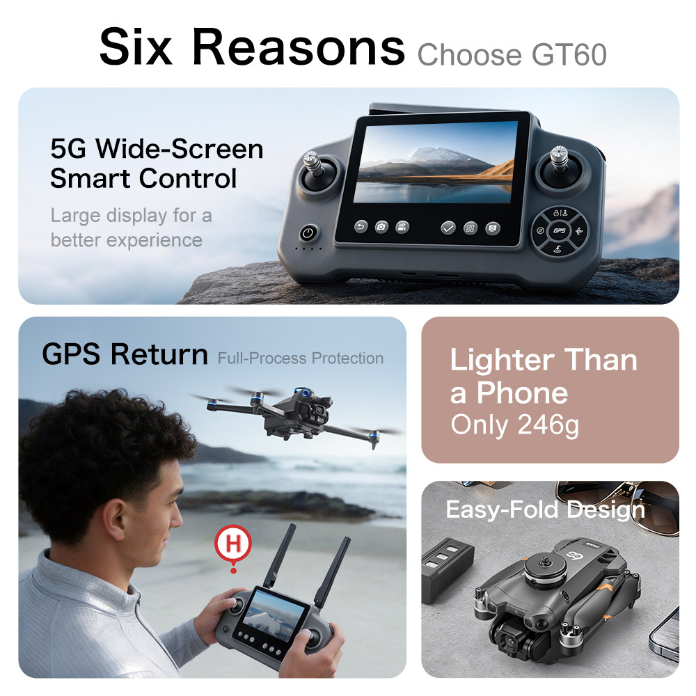 新型GT60 GPSドローン 高画質空撮クアッドコプター エ - Drone Multispectral のレビューと価格