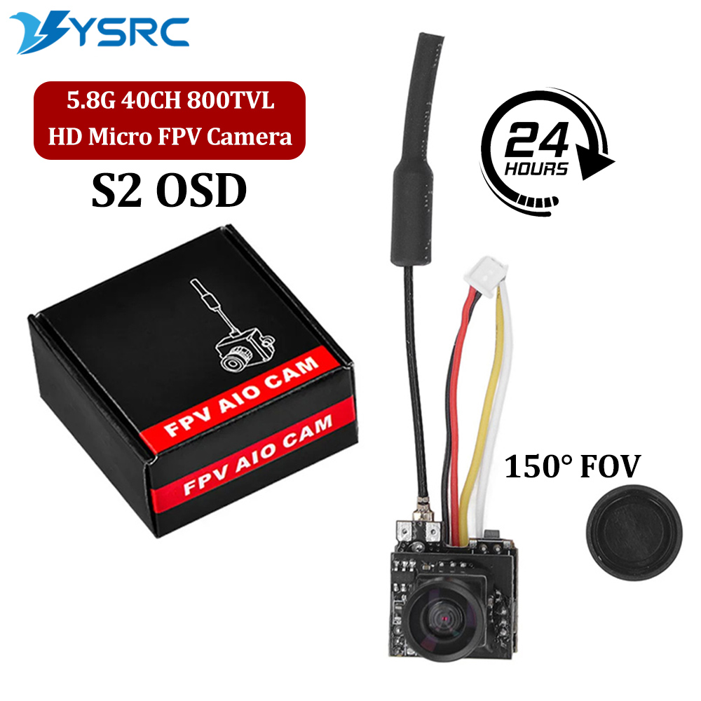 FPV RC マイクロカメラ S2 OSD AIO 5.8  - Drone Video Production のレビューと価格