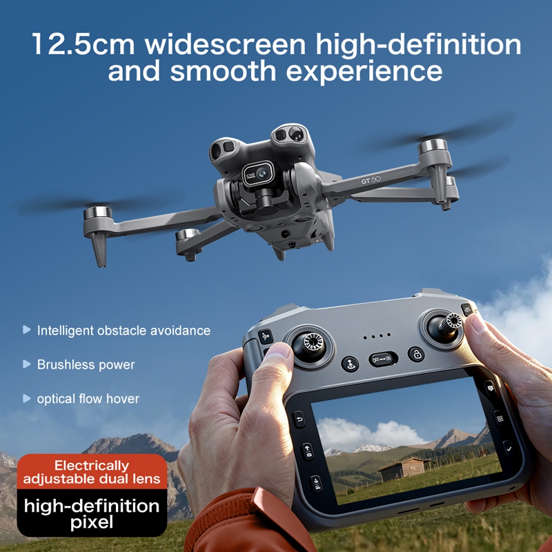 GT50 ミニドローン デュアルカメラ 8K 空撮機 障害物 - Drone Video Production のレビューと価格