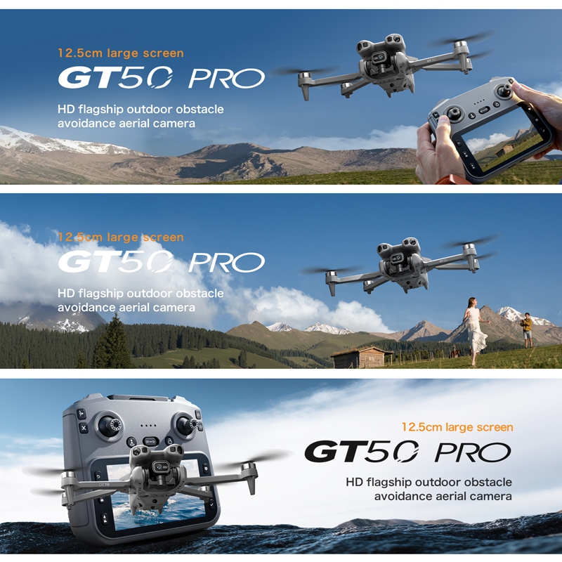 GT50 ミニドローン デュアルカメラ 8K 空撮機 障害物 - Drone Video Production のレビューと価格